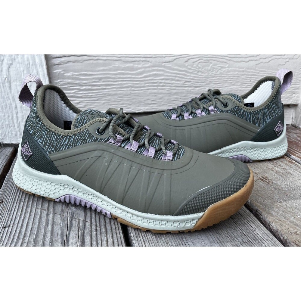 Muck Boot Co. Outscape Lace Up Women's 7.5 Neoprene Mud Shoes - Olive Green